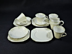 Royal Albert Tea Set, Art Deco Pattern, Royal Albert Crown China 9497