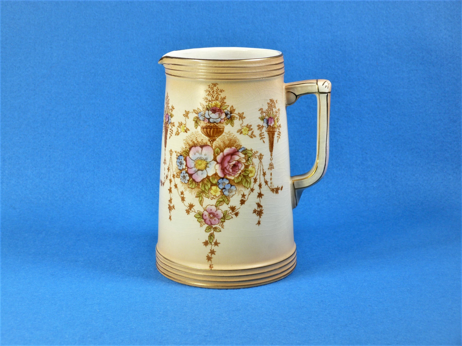 Devon Ware Fielding's "Spring" Jug, Art Nouveau Blush Ware, 1900 - 1919