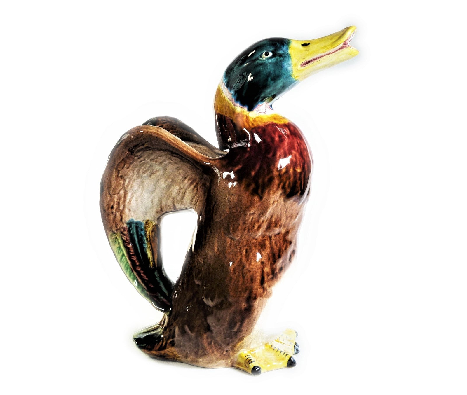 Duck Absinthe or Whiskey Water Jug, Bar Decor, Decorative Pitcher