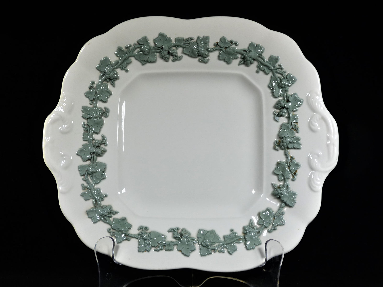 Queen's Ware Cake Plate, Wedgwood Plate, Pretty Colour