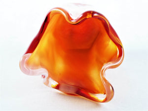 Vintage West German Vase, Mid-Century Glass Vase, Elegant Shape