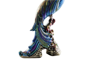 Anita Harris Peacock, Hand Painted Art Pottery, Superb Colours
