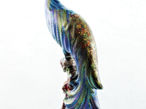 Anita Harris Peacock, Hand Painted Art Pottery, Superb Colours