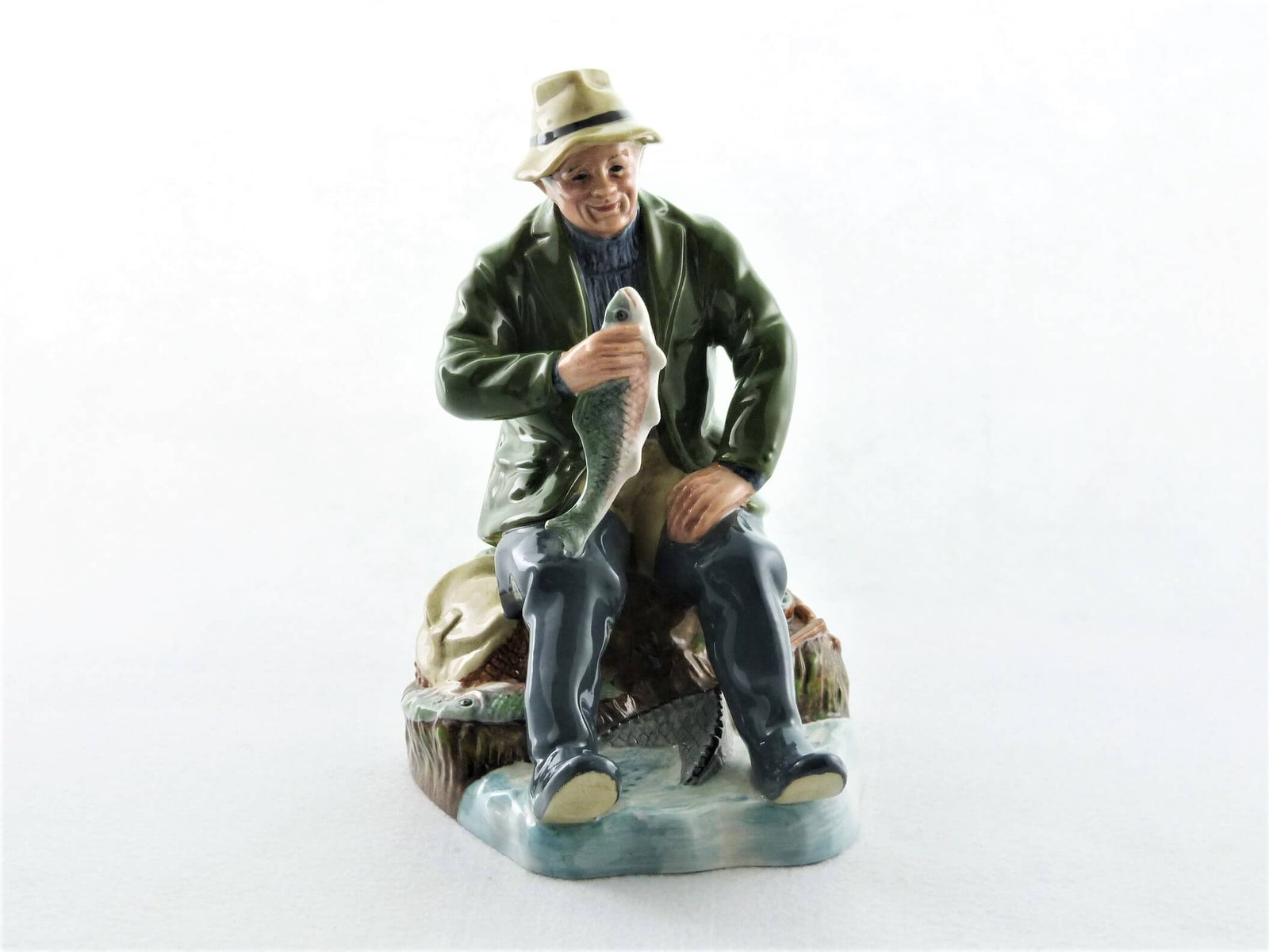 Royal Doulton Figurine, An Appealing Fisherman, HN2258, 'A Good Catch '