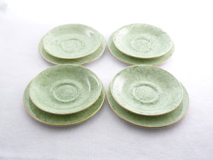 Royal Albert Tea Set, Green 'Gossamer' Pattern, English Bone China