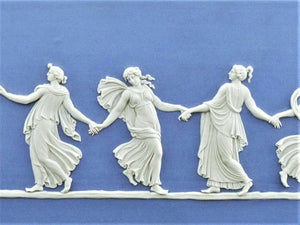 Wedgwood Jasperware Dancing Hours Wall Plaque, 1952, Stunning