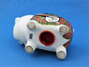 Money Box Kilted Pig, Fun China Pig, Sadler England Money Bank