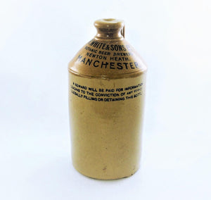 Vintage R. White & Sons Ltd Stoneware Bottle, Manchester
