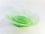 Art Deco Uranium Glass Centrepiece, Frosted Green Glass, Glows Beautifully