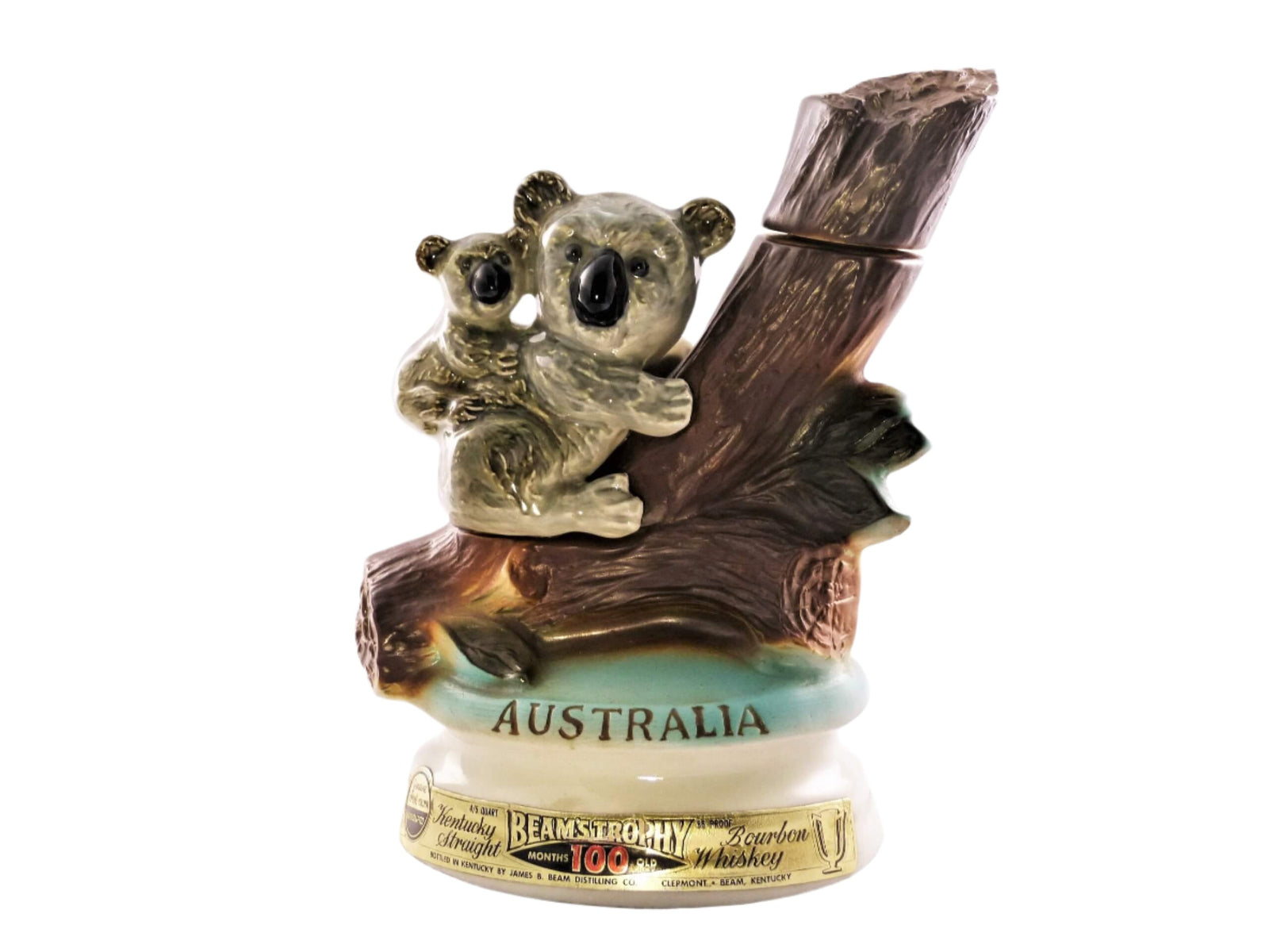 1973 Jim Beam Australia Koala Decanter, Home Bar Decor
