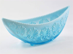Blue Glass Bowl, Davidson Pearline Glass, "War of The Roses"