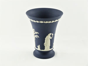 Portland Blue Jasperware Wedgwood Vase, Decorative Ornament, Stunning Vase