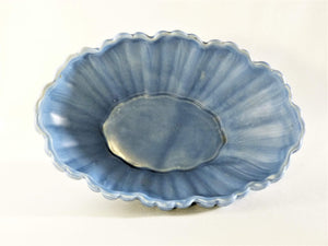 Sylvac Large Blue Fruit Bowl, No 1278, Shell Design, Beautiful Colour