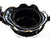 Victorian Jackfield Teapot and Trivet Stand, Black Glaze Pottery