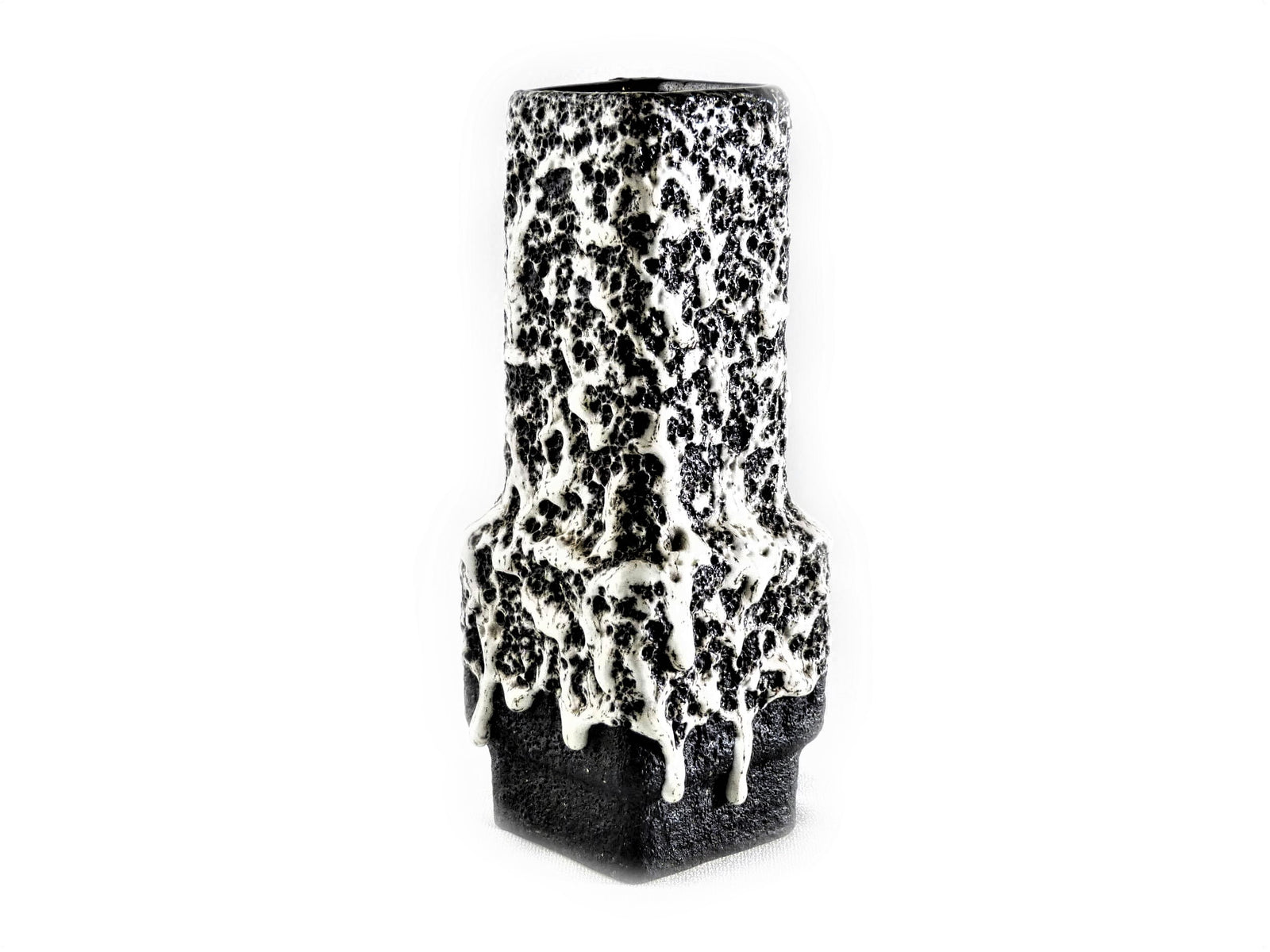 West German Pottery Lava Vase, 1960's - 70's, Mid Century Pottery