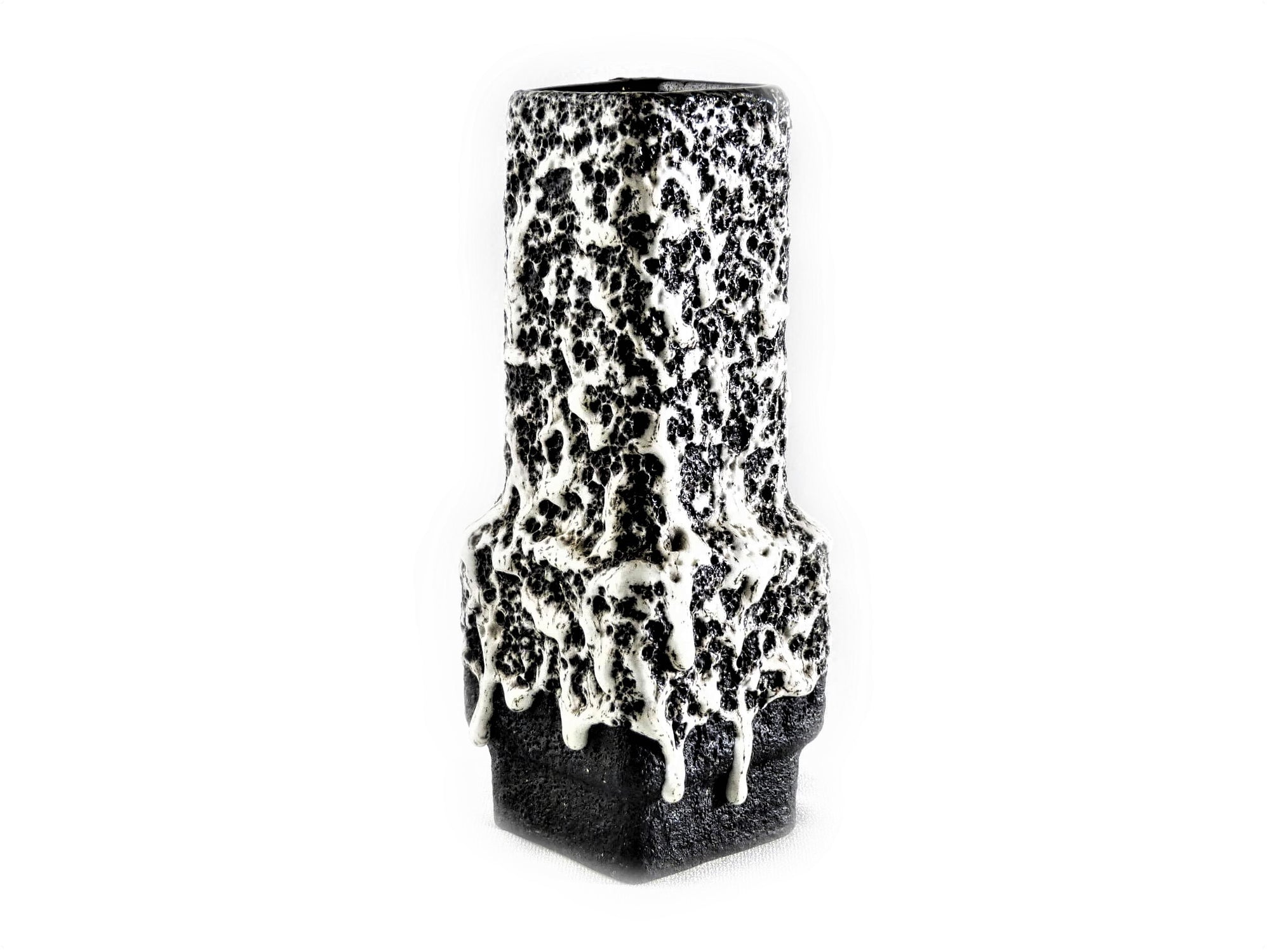 West German Pottery Lava Vase, 1960's - 70's, Mid Century Pottery