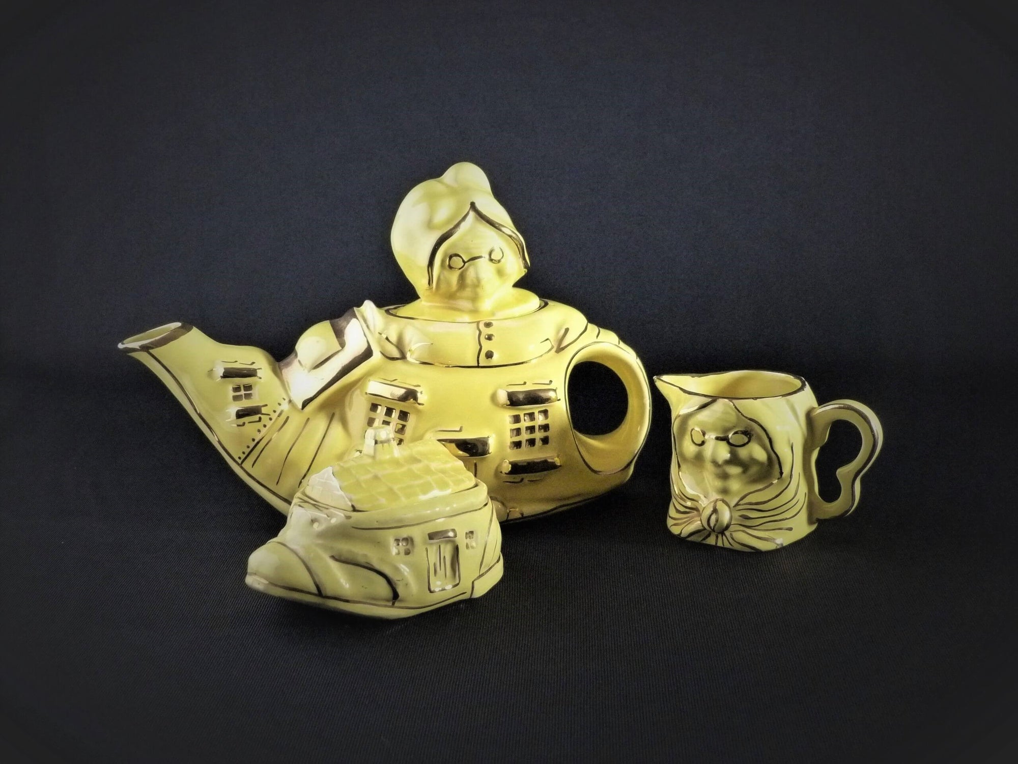 Vintage Tea Set, The Old Woman In The Shoe Tea Set, English China