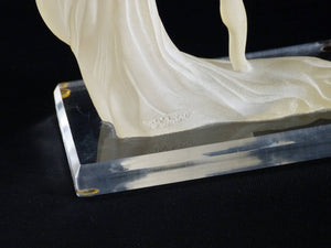 Art Deco Style Frosted Resin Figurine, W. Anina, Stunning