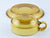 Amber Glass Cup and Saucer, Attractive Vintage Duo