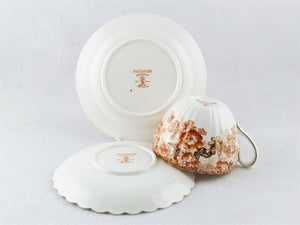 Cup, Saucer and Plate, Radfords, Fine Bone China, "Victorian" Pattern, Pre 1938