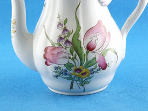 Spode "Marlborough Sprays" Coffee Pot, Pretty Floral Design