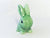 Charming SylvaC Bunny, No 1026, Green Snub Nose Rabbit
