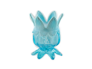 Victorian Blue Spill Vase, Davidson Pearline Glass, "Lady Caroline"