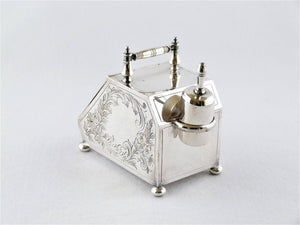 Vintage Silver-Plated Sugar Scuttle with Scoop, Pretty Table Item