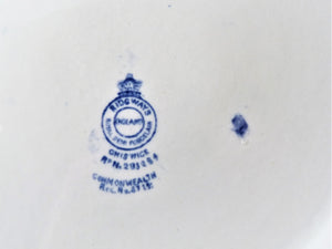 Ridgways "Chiswick" Covered Vegetable Dish, Flow Blue, No 293234