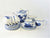 Antique Ridgways Children's Blue and White Tea Set, "Humphrey's Clock"