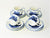 Antique Ridgways Children's Blue and White Tea Set, "Humphrey's Clock"