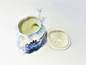 Antique Ridgways Children's Blue and White Tea Set, "Humphrey's Clock"