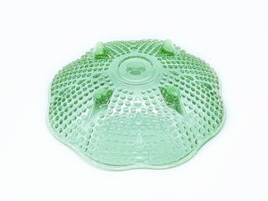 Hazel-Atlas Green Glass 'Teardrop' Candy Dish, 1950-60's, Very Pretty