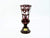 Ergermann Ruby Glass Vase, Bohemian Glass, Original Label