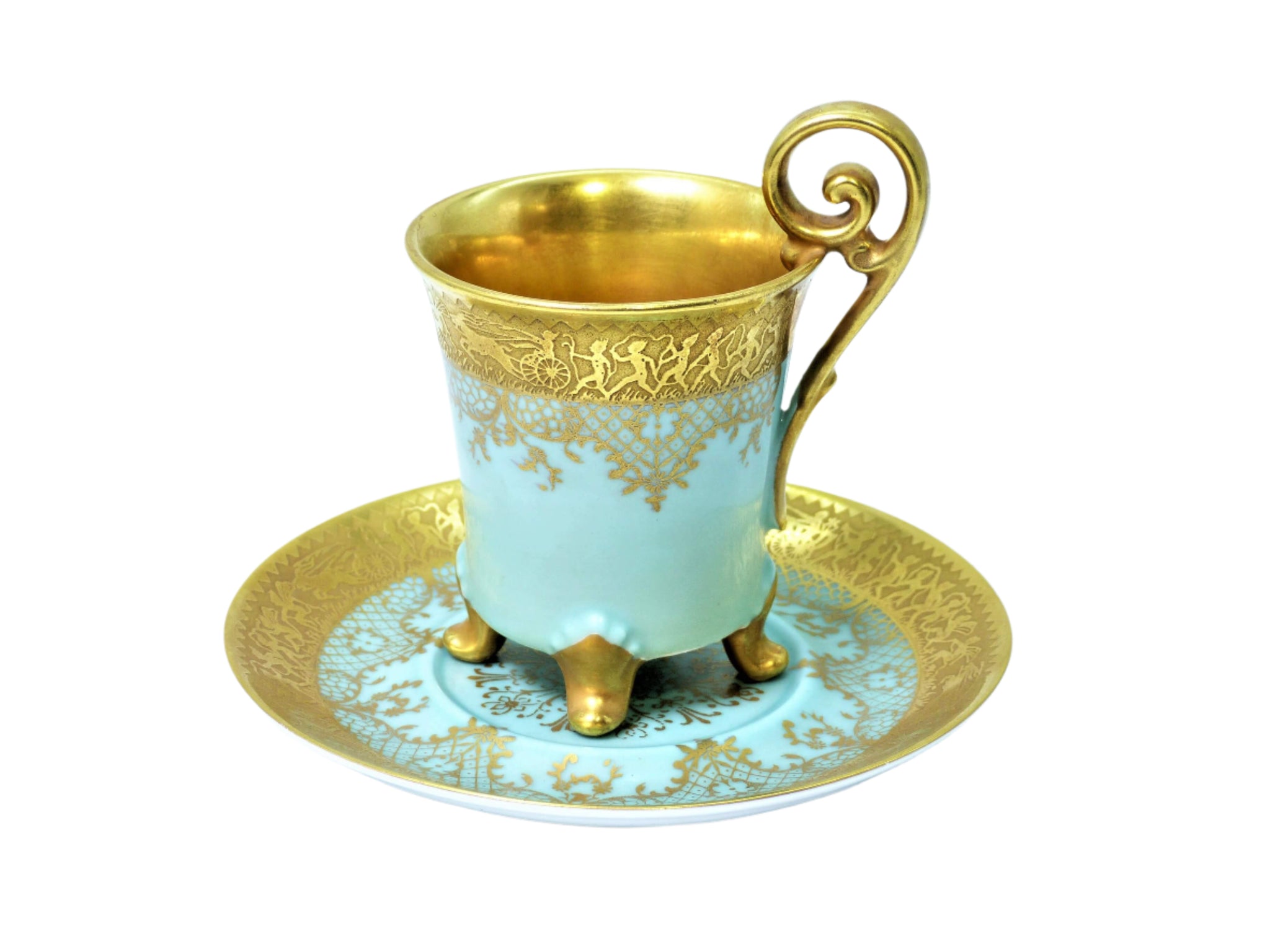 Vintage Demitasse Cup and Saucer European DecorativeVintage