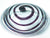 Kosta Bowl, Vicke Lindstrand, Mid Century Purple Spiral