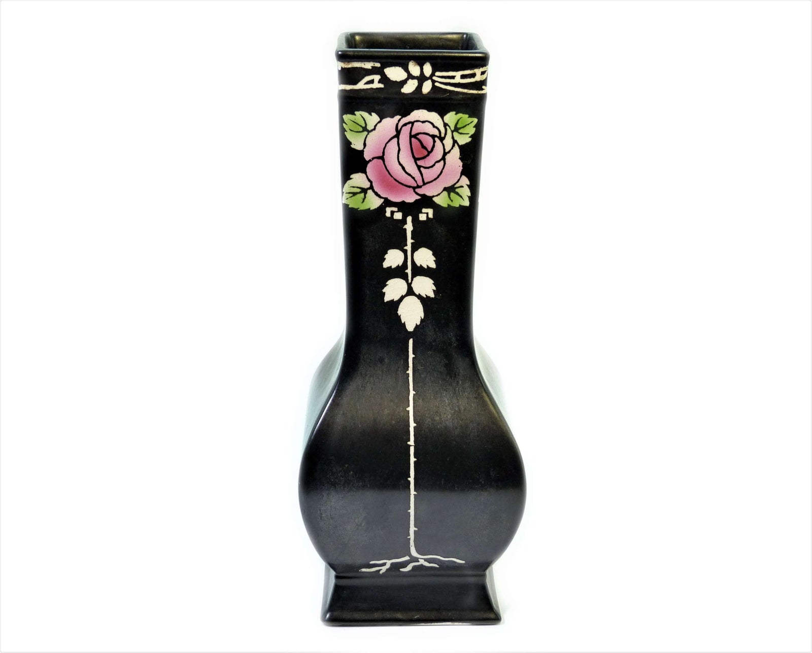 Shelley Vase, "Roself" Pattern, No 8103, 1910-1920, Art Nouveau