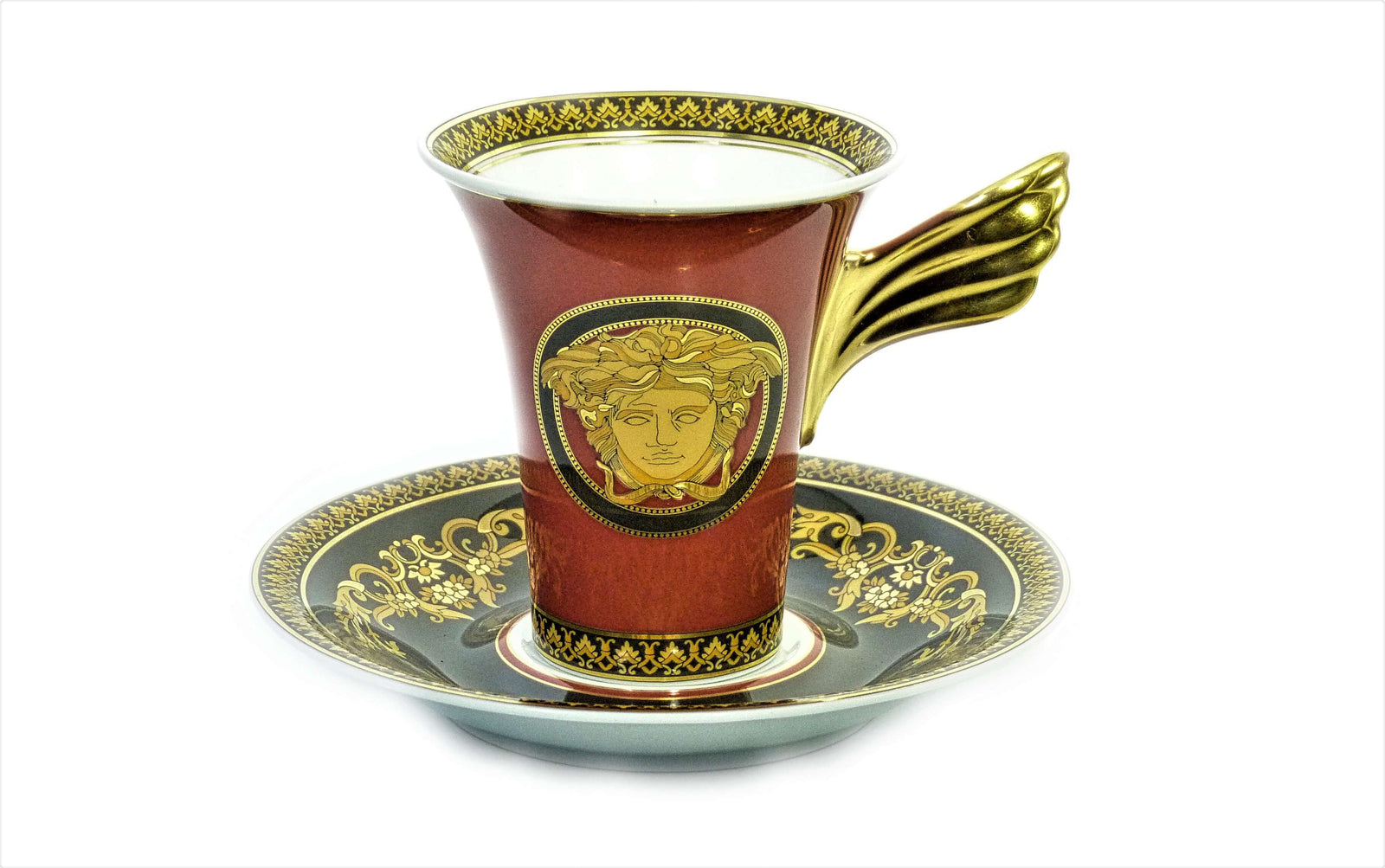 Rosenthal, Versace 'Medusa' Coffee Cup and Saucer, A Luxurious Set