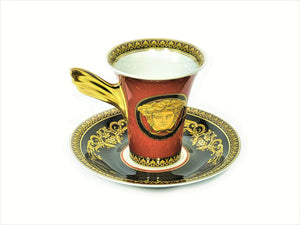 Rosenthal, Versace 'Medusa' Coffee Cup and Saucer, A Luxurious Set