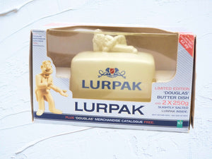 Vintage Lurpak Butter Dish,  Fun Shape, Features Douglas, Ltd Edition