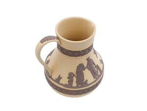 Wedgwood Jasperware Brown on Cane Jug, 1970's Small Creamer