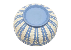 Impressive Wedgwood Acanthus Leaf Bowl, Blue Jasperware