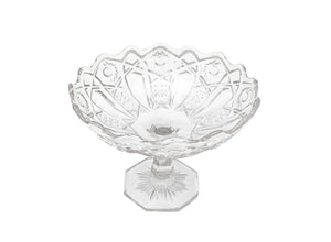 Edwardian Glass Pedestal Bowl, Vintage Candy Bowl