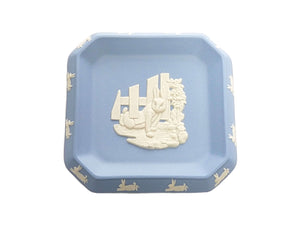 Blue Wedgwood Jasperware Miniature Dish, Features Peter Rabbit