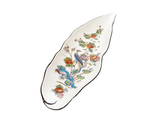 Wedgwood, "Kutani Crane", Leaf-Shaped Dish, Very Pretty