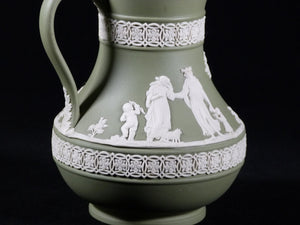 Wedgwood Jasperware Green Small Jug