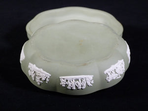 Wedgwood Jasperware Green Trinket Box